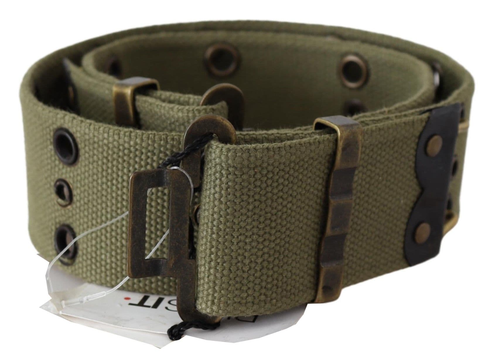 Cotton Rustic Bronze Buckle Belt