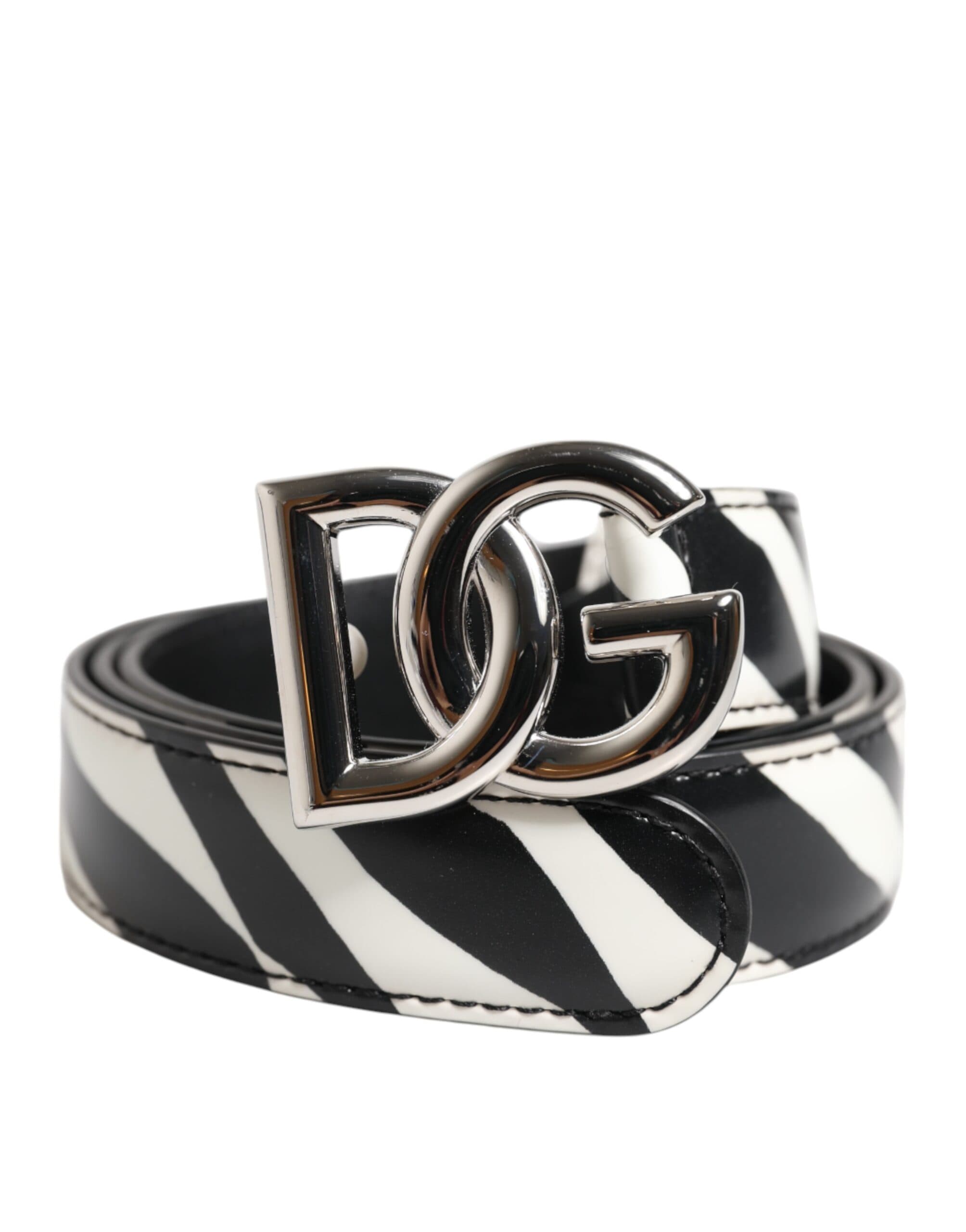 Leather Silver Metal Buckle Belt