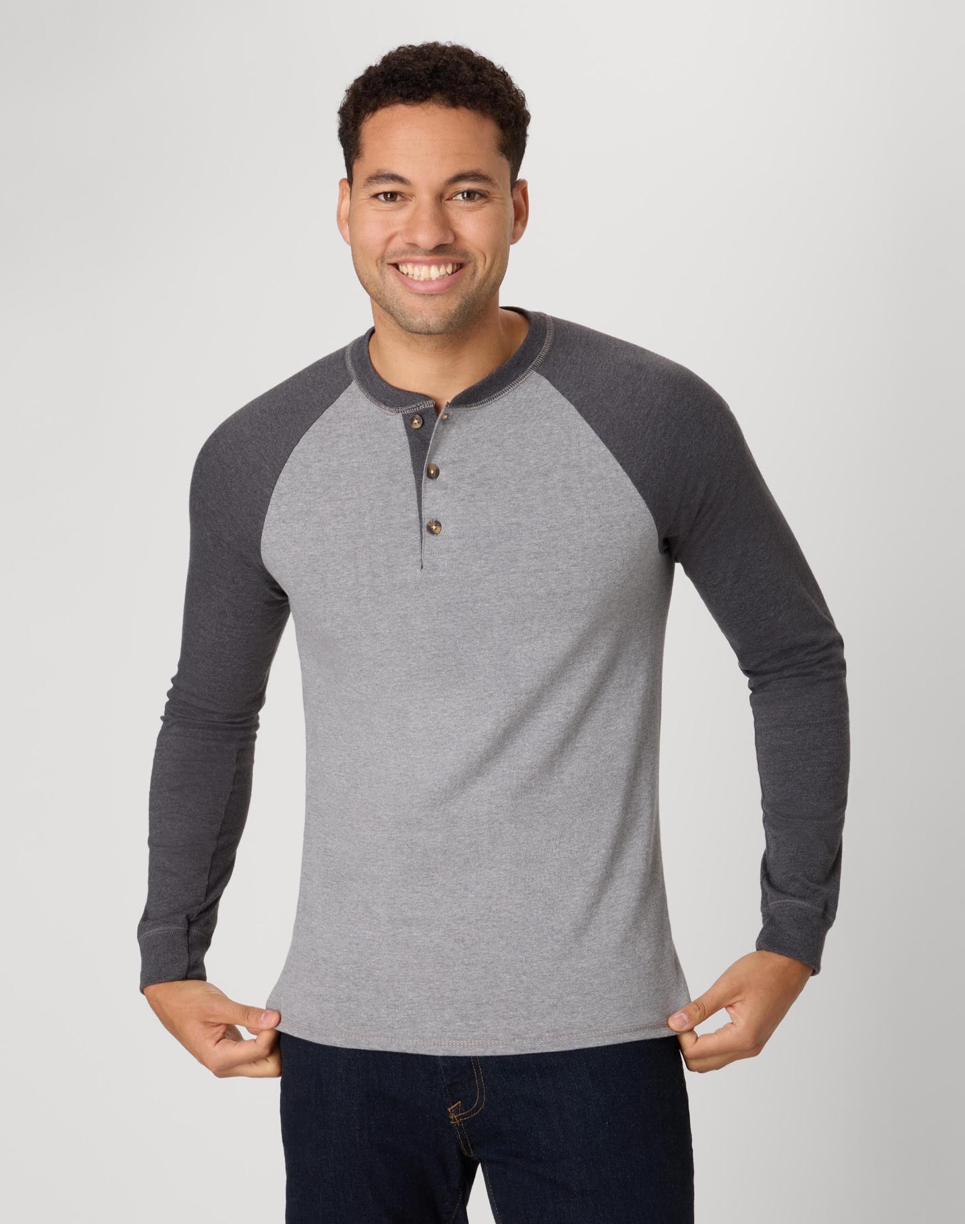 Long Sleeve Colorblock Henley