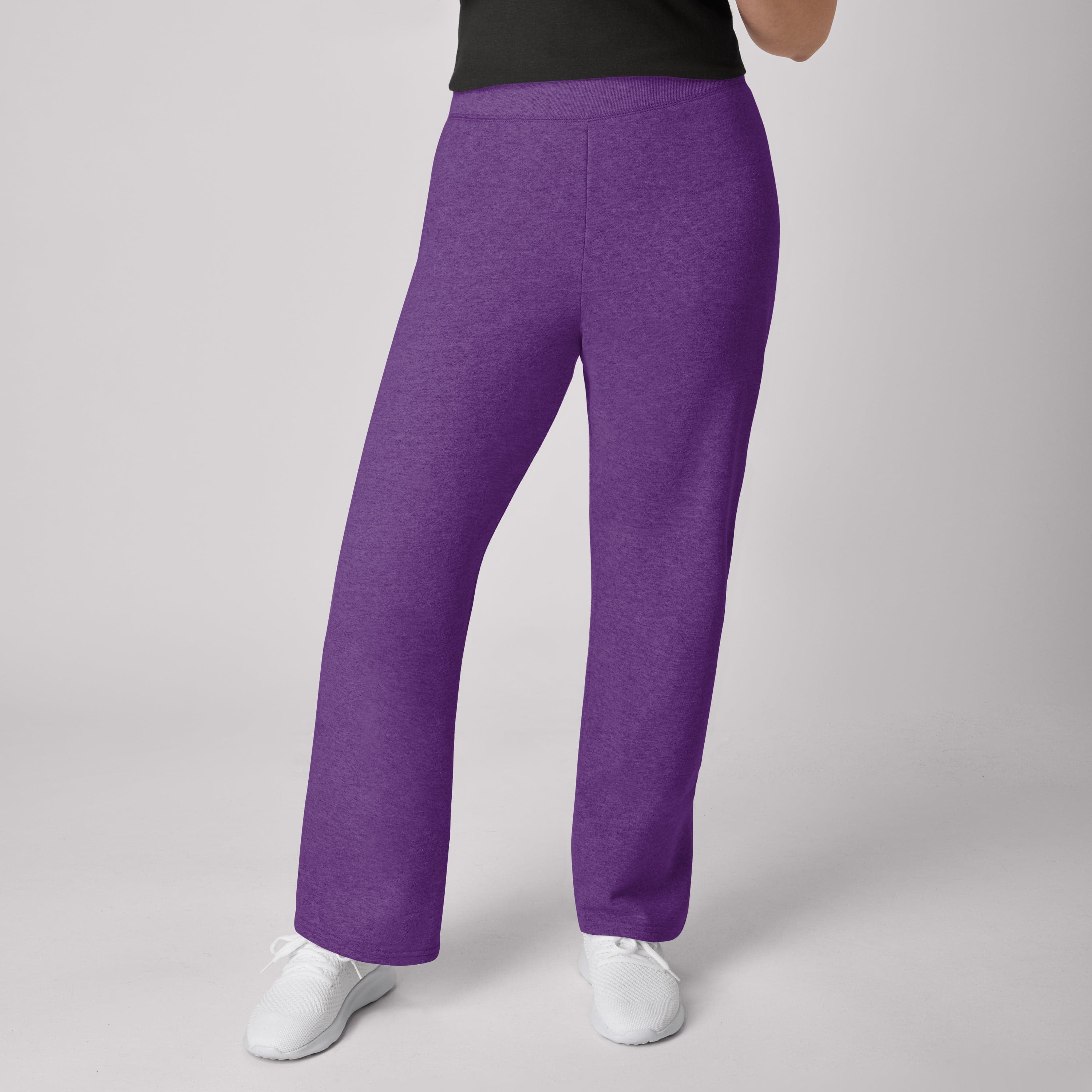 Fleece Sweatpants with Open Bottom Legs