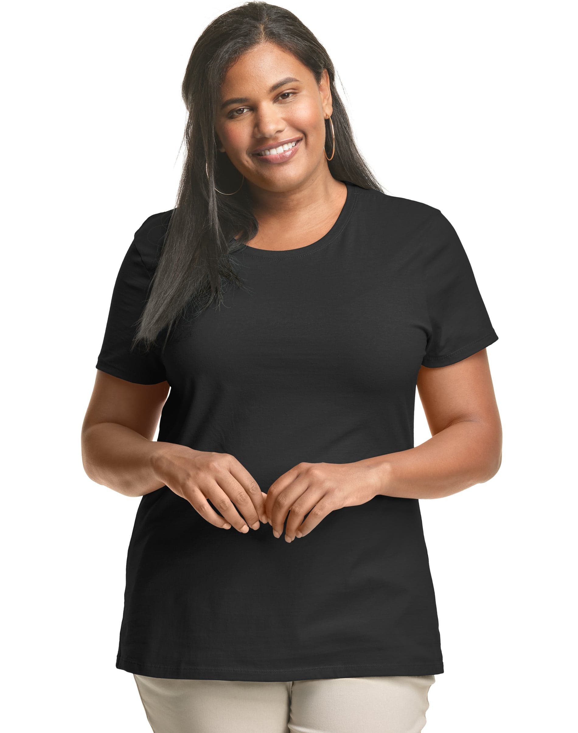 Just My Size Cotton Crewneck T-Shirt