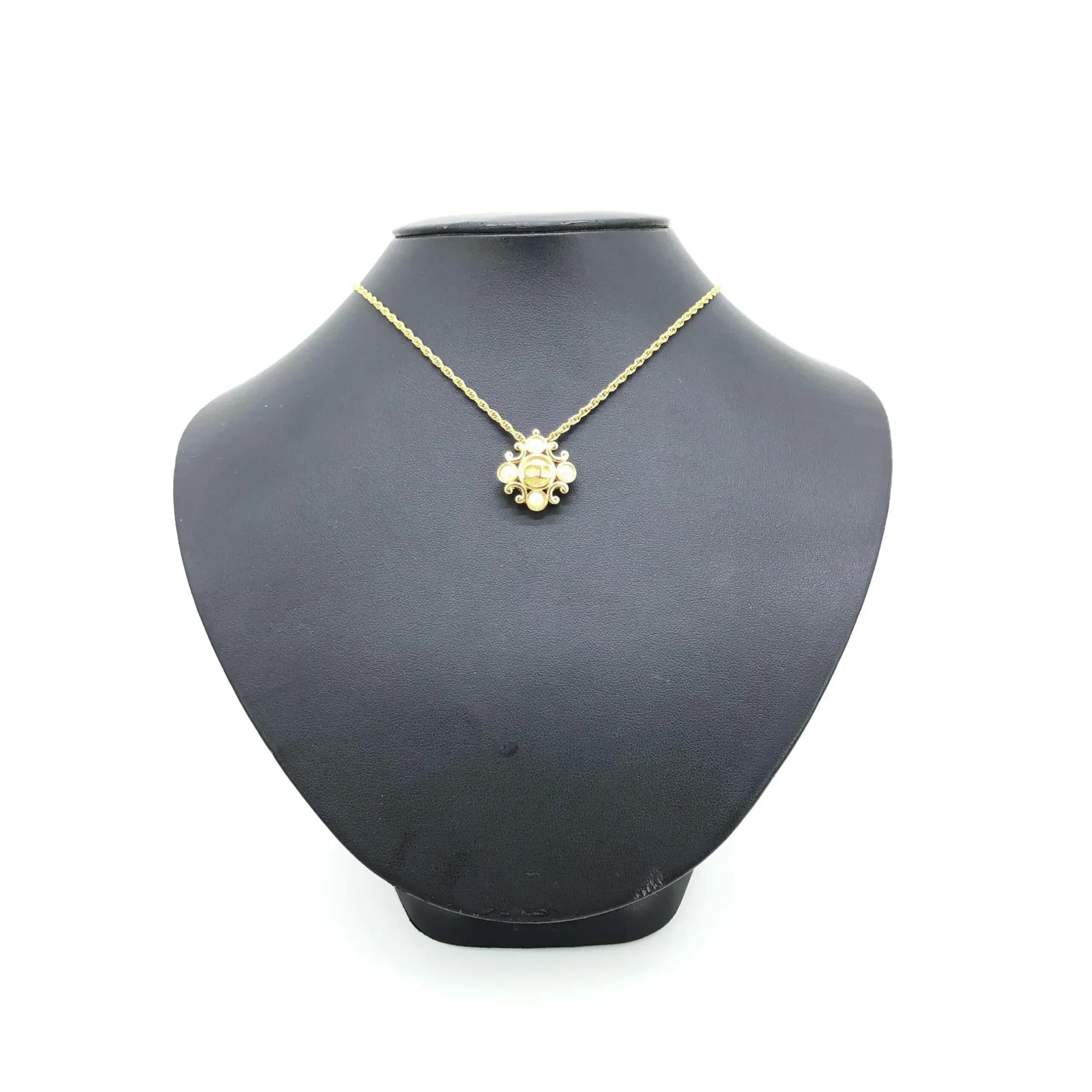 Flower Pendant on Delicate Chain