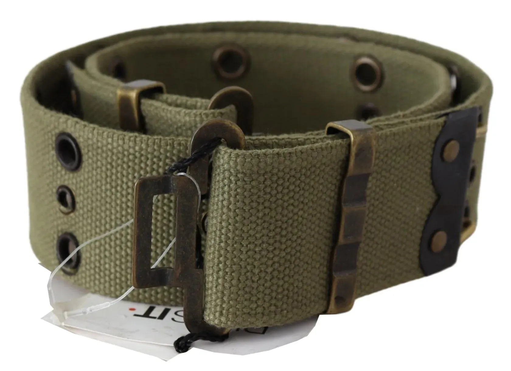Cotton Rustic Bronze Buckle Belt