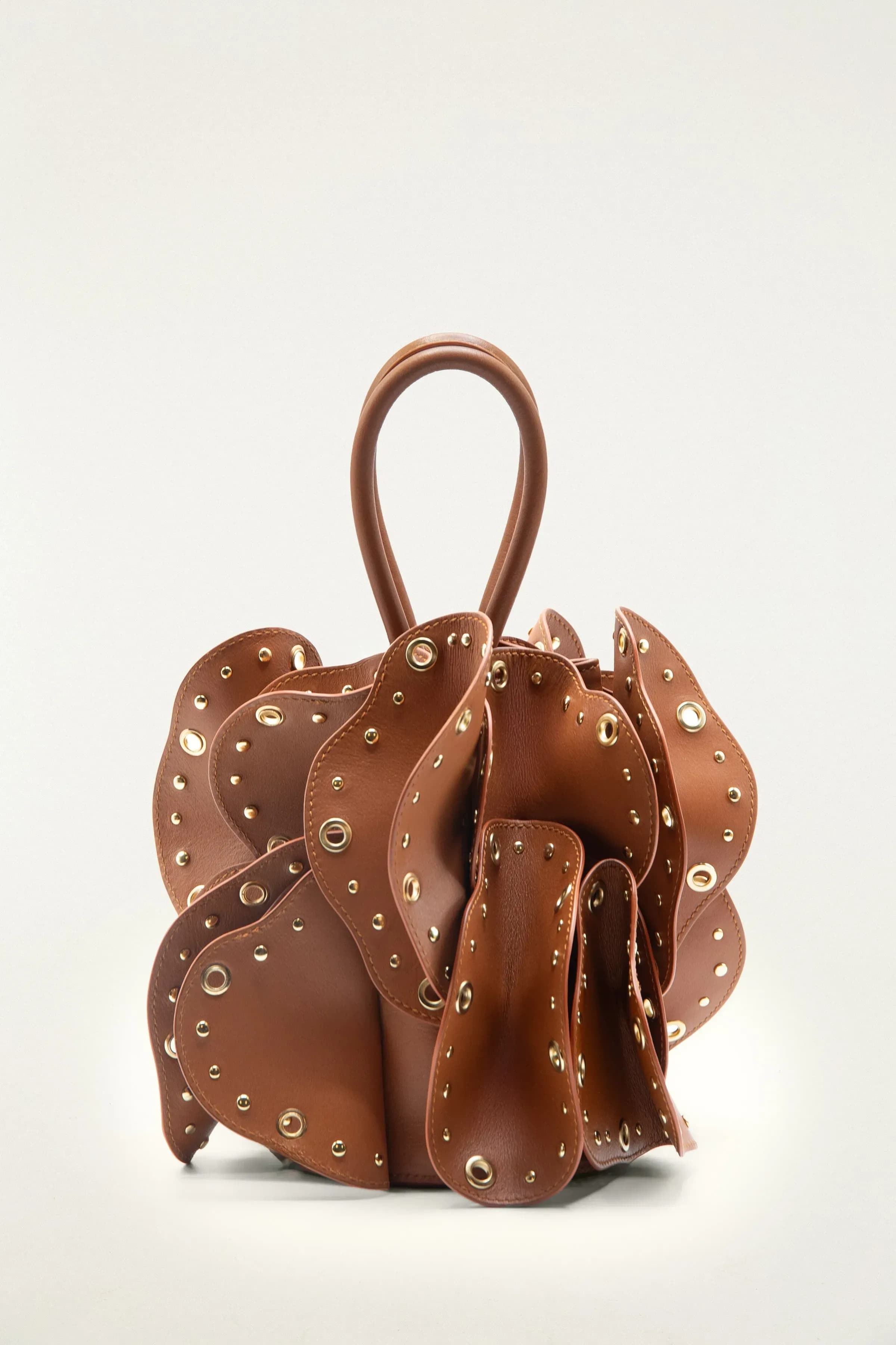 Studded Flower Bag