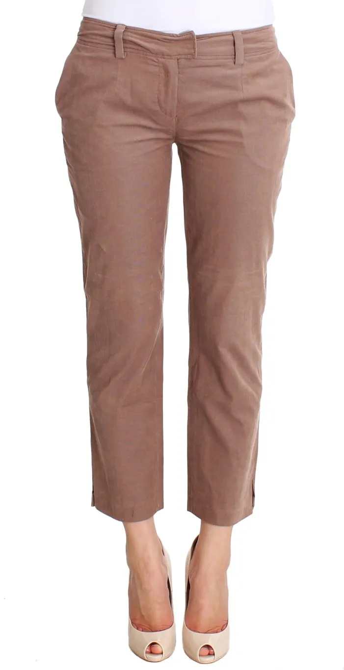 cropped corduroys pants