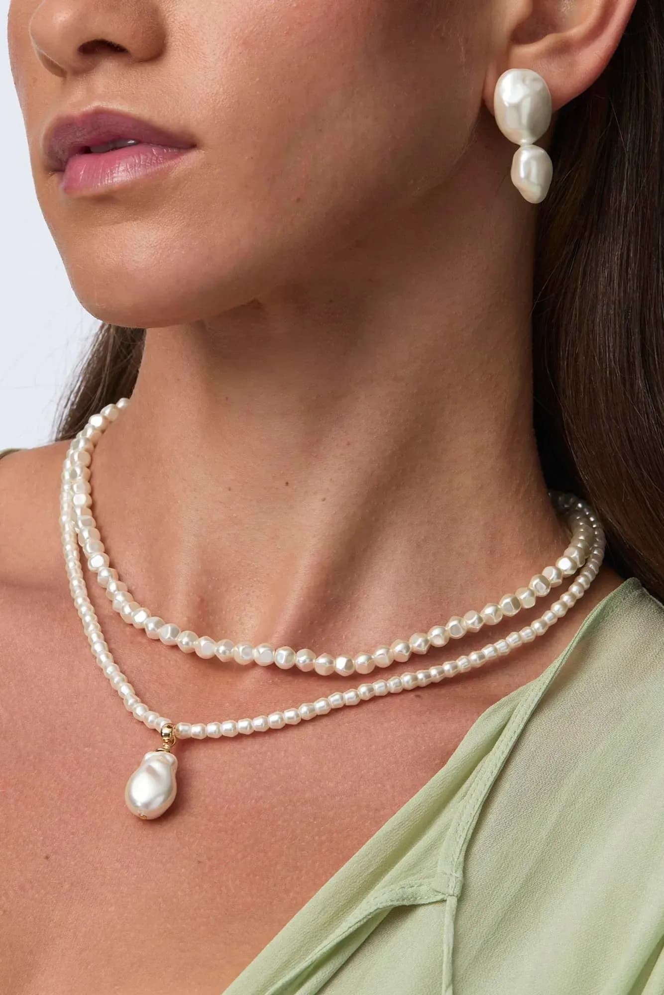 Layered Pearl Necklace