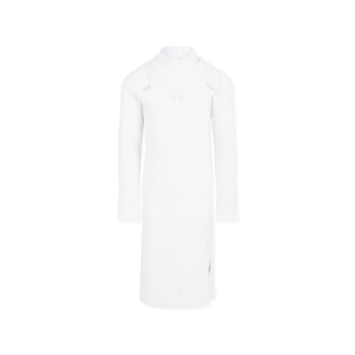 Ivory Dress For Girl With Logo