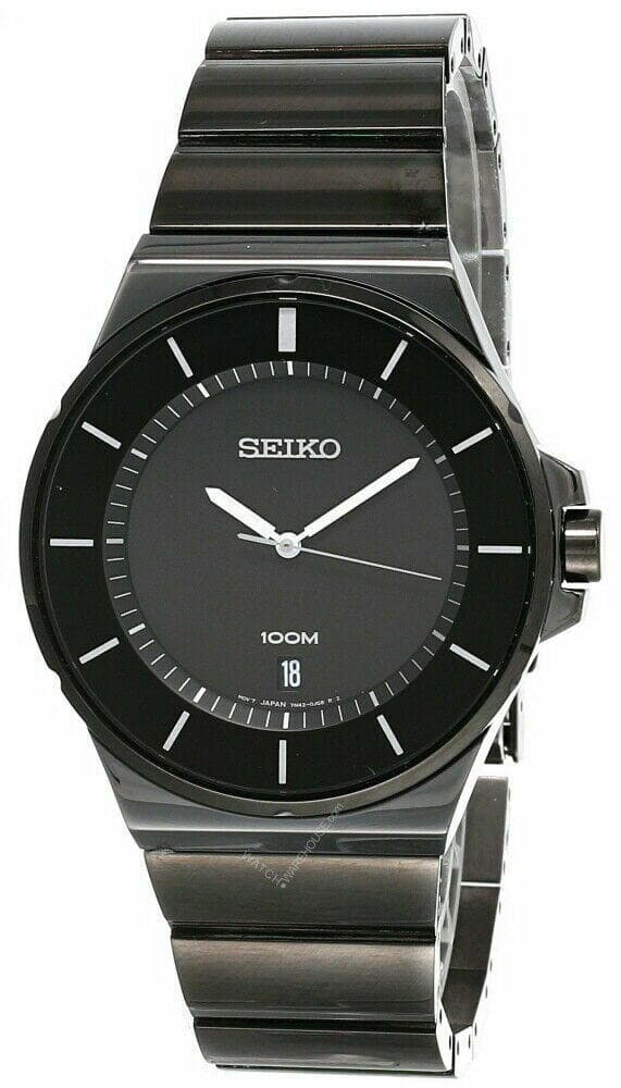 Classic 43MM Black Dial S-Steel Bracelet Watch